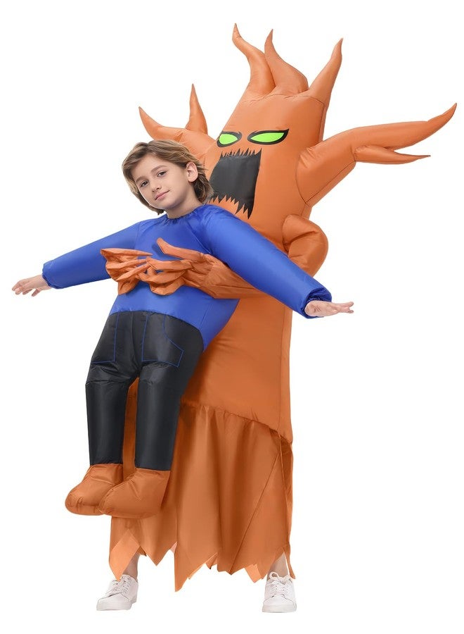 Acekar Inflatable Costume Kids, Halloween Tree Abduction, Dead Tree Blow Up Costumes for Girls Boys Cosplay Themed Parties - Image 1